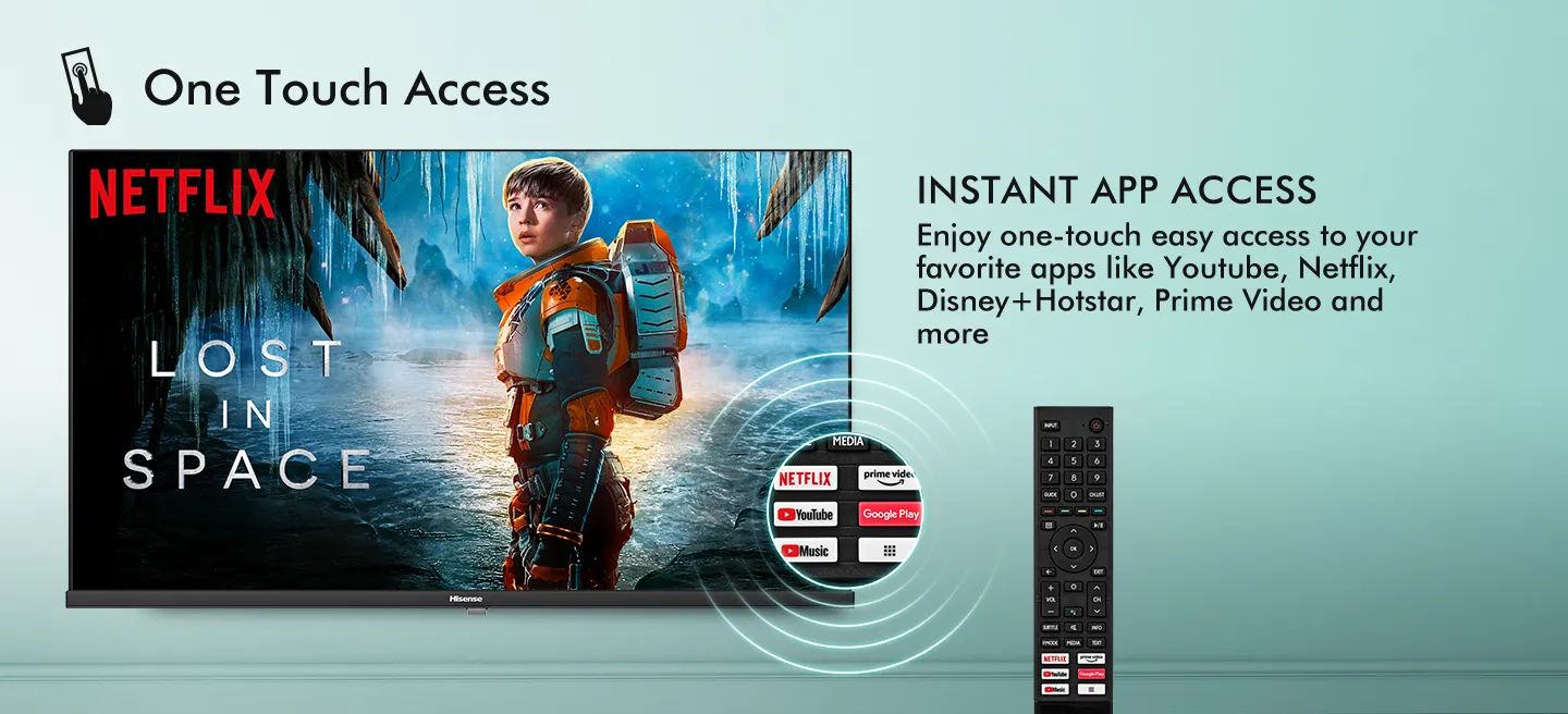 hisense a4g series (32 inch) hd ready led smart android tv with dts virtual x ,32a4g